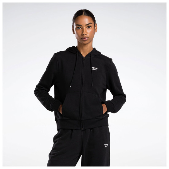 Reebok Γυναικεία ζακέτα Identity Small Logo French Terry Zip-Up Hoodie Reebok Γυναικεία ζακέτα Identity Small Logo French Terry Zip-Up Hoodie